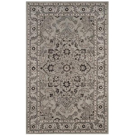 Safavieh 8 x 10 ft. Antiquity Hand Tufted Large Rectangle Area Rug, Grey and Beige AT58A-8